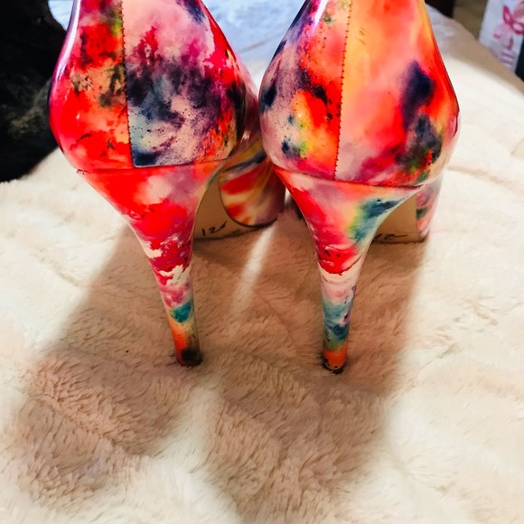 Floral platform heels size 9 - Picture 6 of 9